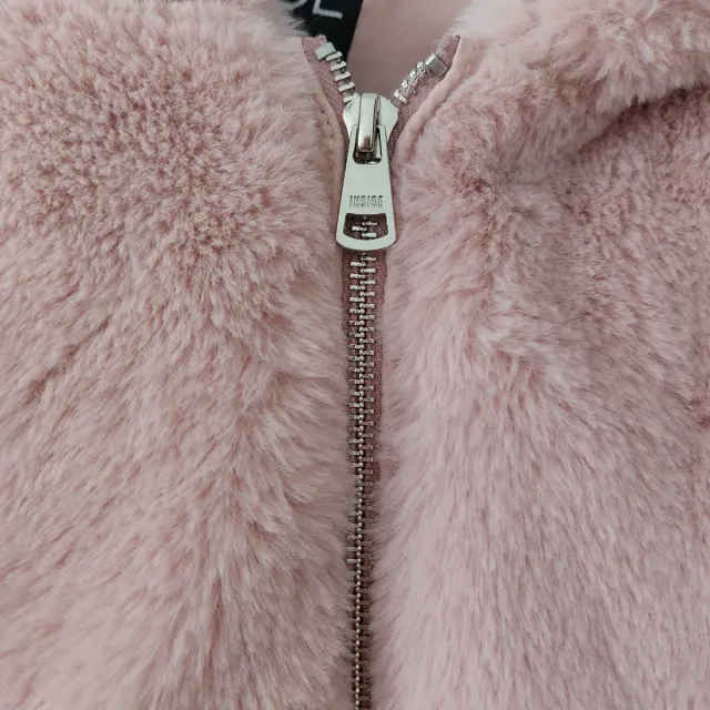 Cazadora pelo sintético rosa INSIDE Talla S