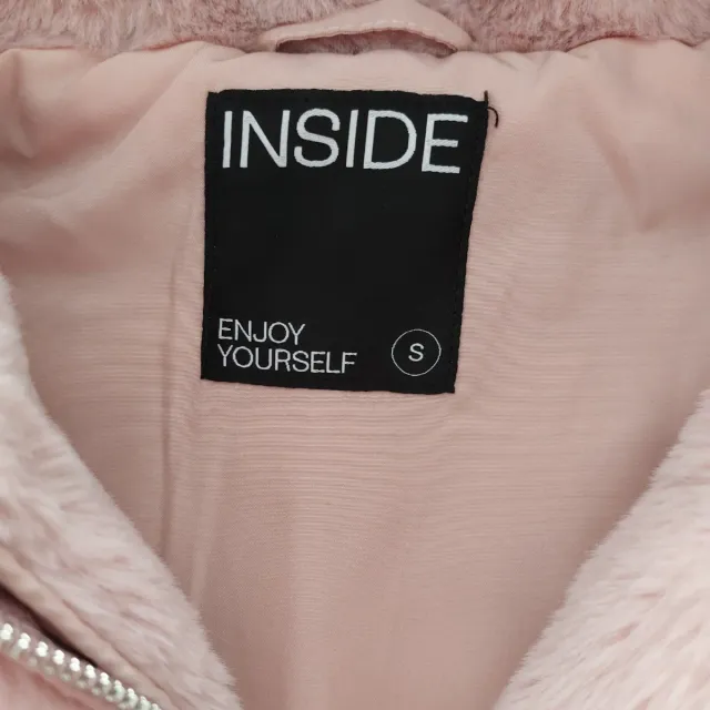 Cazadora pelo sintético rosa INSIDE Talla S