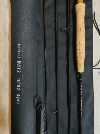 Caña de mosca NANO IM12 10' #2 4pcs