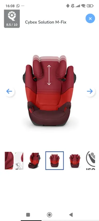 Silla Cybex Solution M-Fix