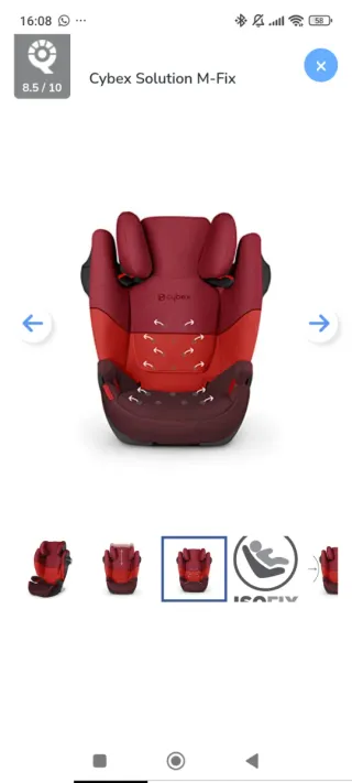 Silla Cybex Solution M-Fix