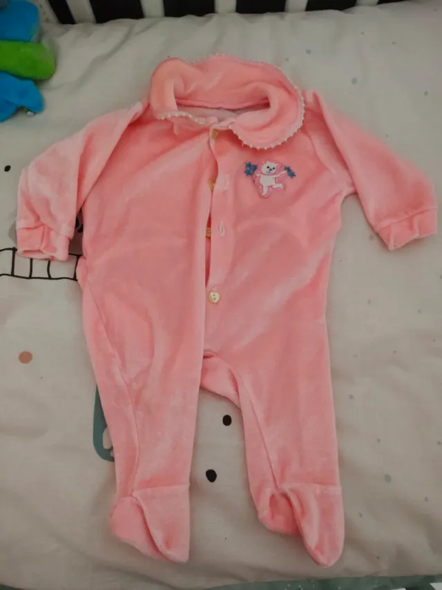 Pijama Bebe T. 1-2 meses Rosa