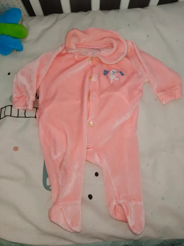 Pijama Bebe T. 1-2 meses Rosa