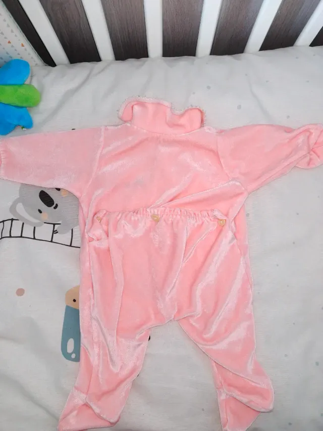 Pijama Bebe T. 1-2 meses Rosa
