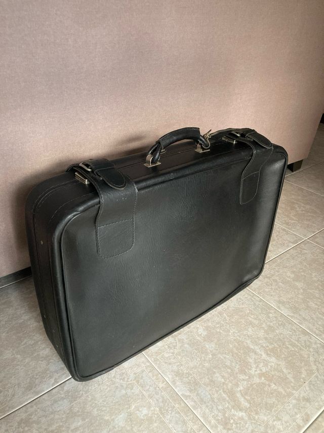 Mala de viagem preta Vintage Deldy