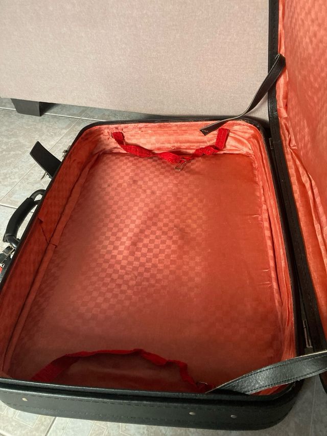 Mala de viagem preta Vintage Deldy