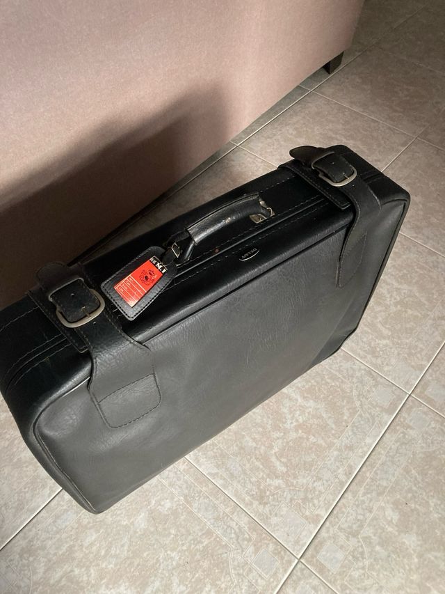 Mala de viagem preta Vintage Deldy