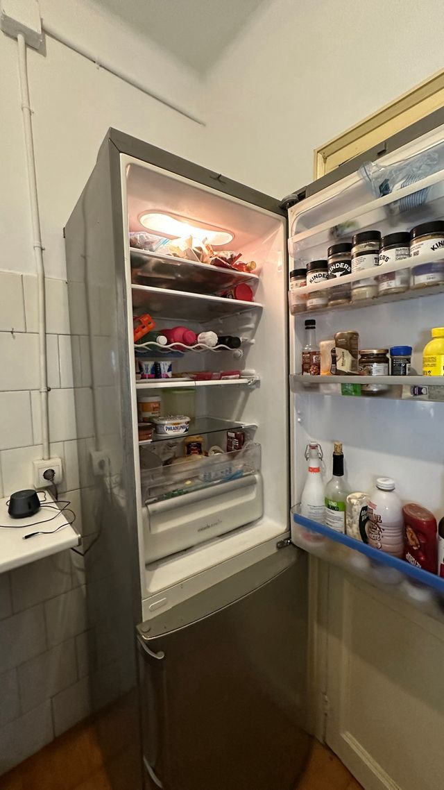 Frigorífico Combi Gris Inox 2m