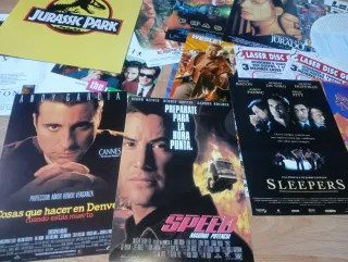 Lote Flyers Laserdisc Originales Películas