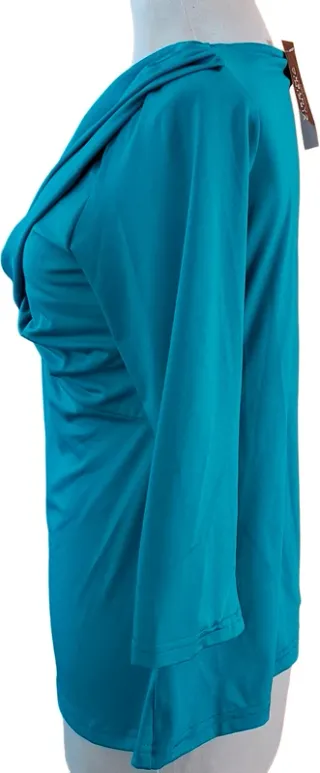 Blusa escote cruzado manga 3/4