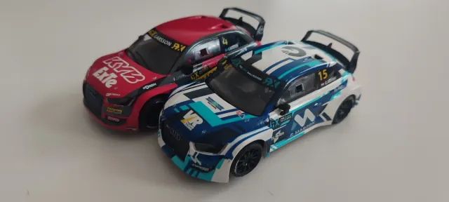 Lote 2 coches slot Audi S1 Scalextric