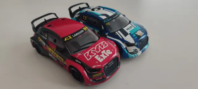Lote 2 coches slot Audi S1 Scalextric