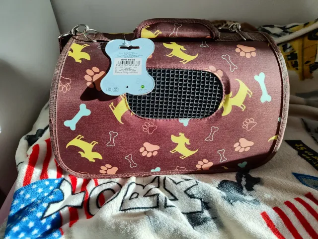 Bolso de viaje para perro con estampado
