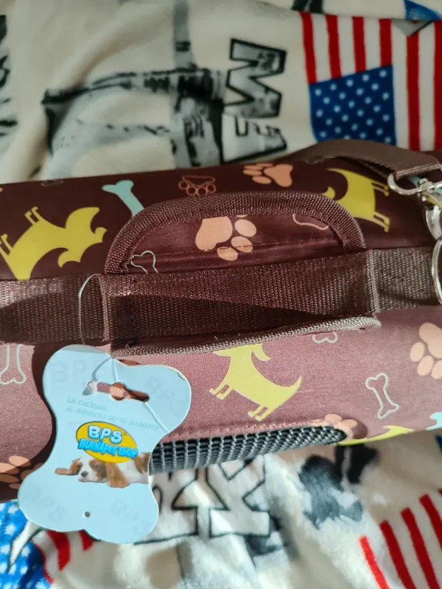 Bolso de viaje para perro con estampado