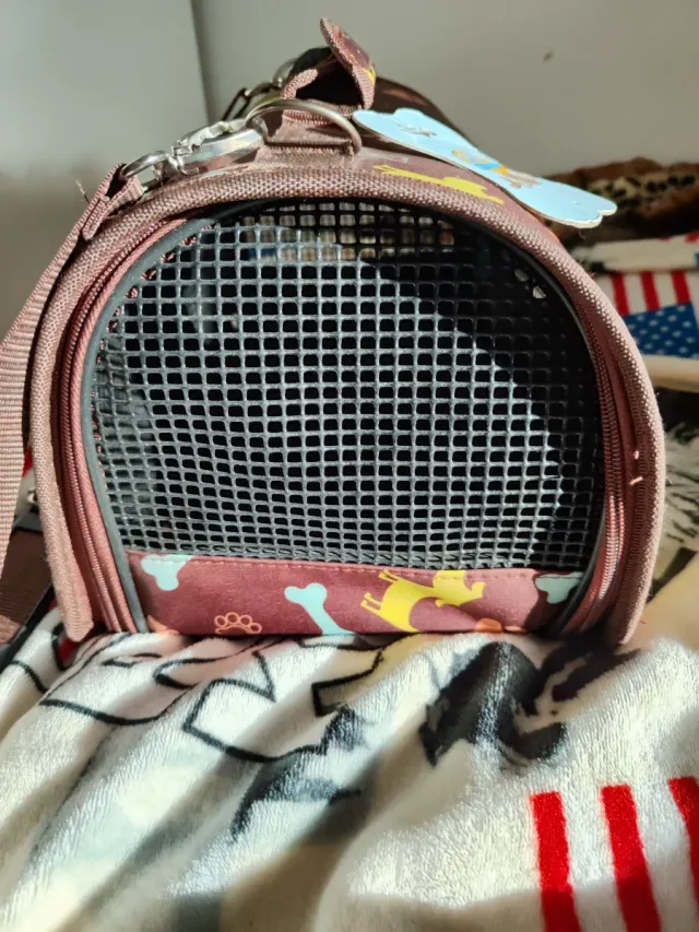 Bolso de viaje para perro con estampado