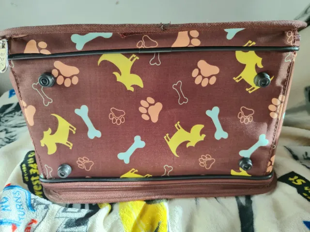 Bolso de viaje para perro con estampado