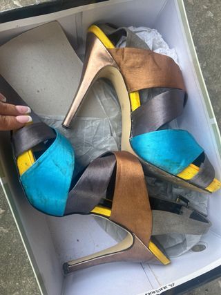 Zapatos de fiesta multicolor