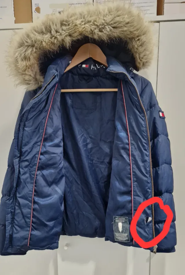 Plumífero Azul Tommy Hilfiger Niña o XS mujer