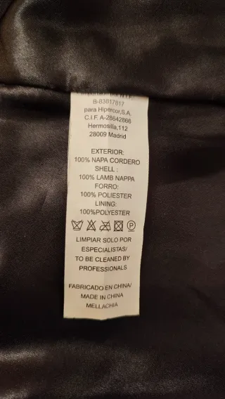 Abrigo de piel mujer negro