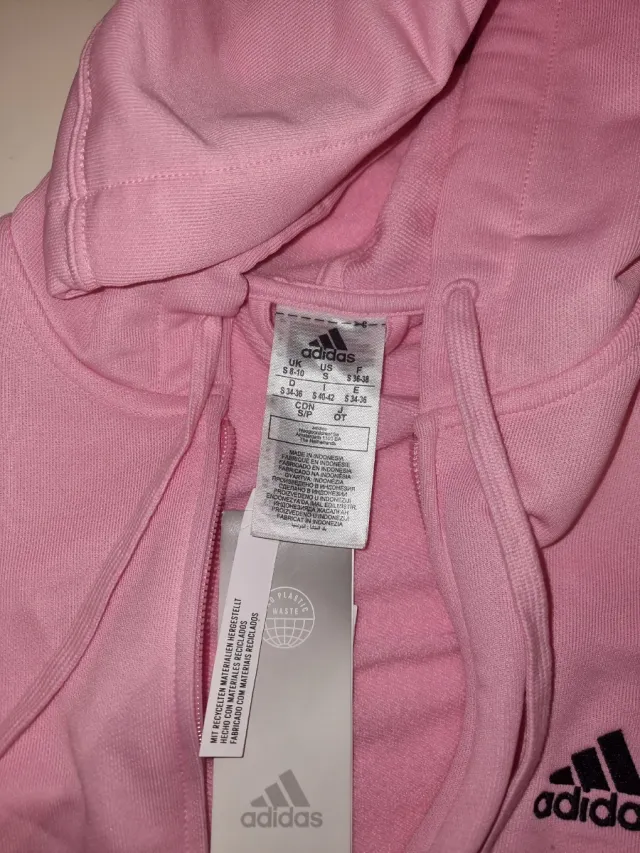 Chaqueta Adidas Rosa con cremallera