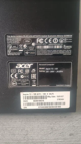 PC Sobremesa Acer AMD A10 12GB RAM GTX 1050