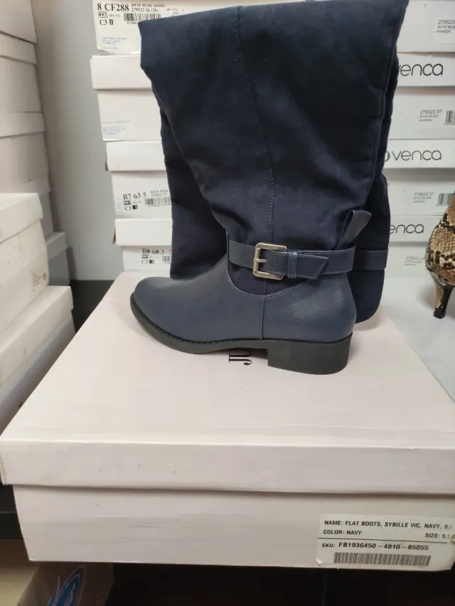 Botas altas Sybille WC azul talla 37.5