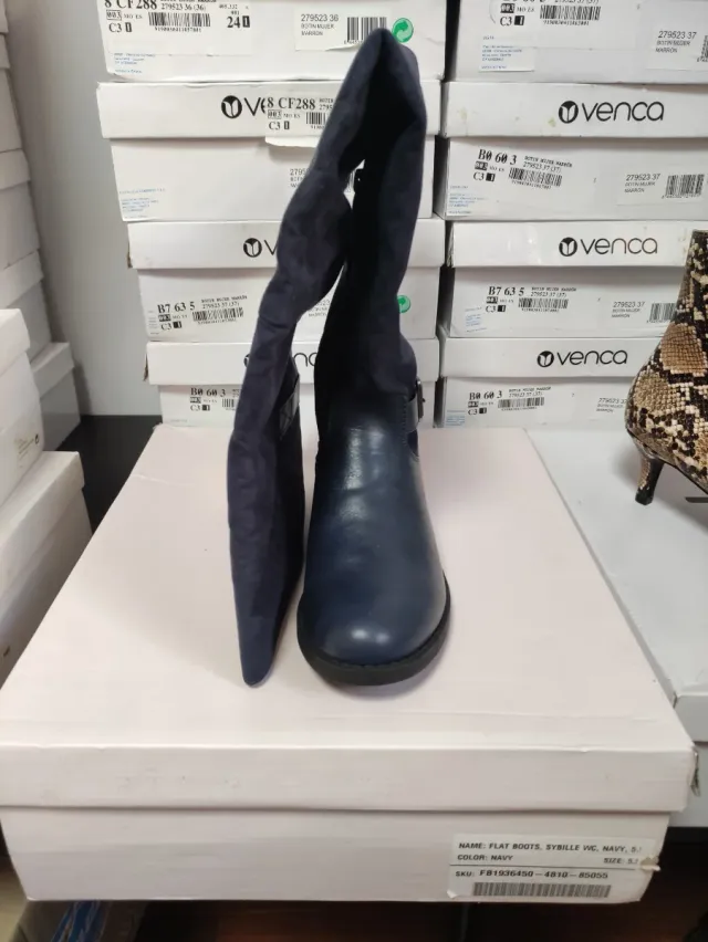 Botas altas Sybille WC azul talla 37.5