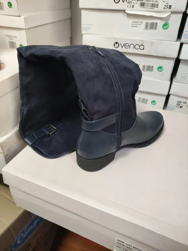 Botas altas Sybille WC azul talla 37.5