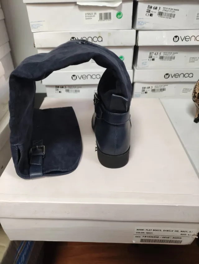 Botas altas Sybille WC azul talla 37.5