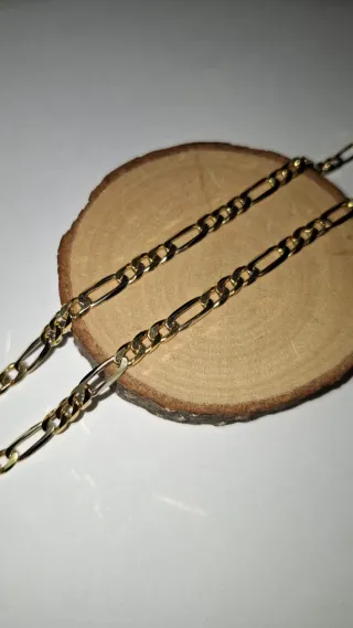 Cadena Figaro Brillante Dorada