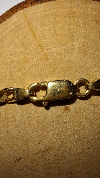 Cadena Figaro Brillante Dorada