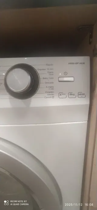 Lavadora Haier HW80-BP14636 8kg