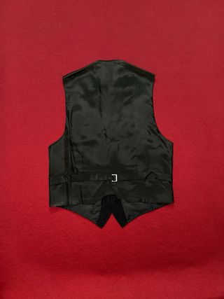 Chaleco de ante negro para hombre