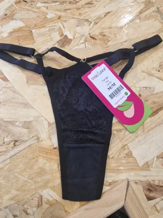 Tanga Fio Lana Romance M Preto
