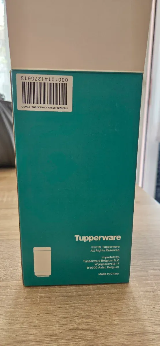 Termo Tupperware Azul y Negro