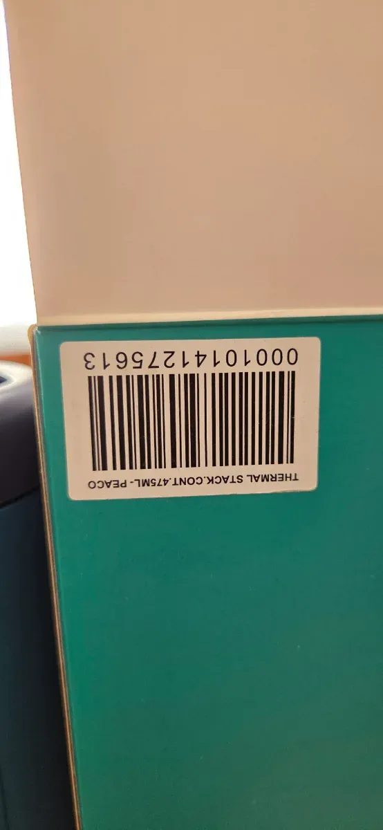 Termo Tupperware Azul y Negro