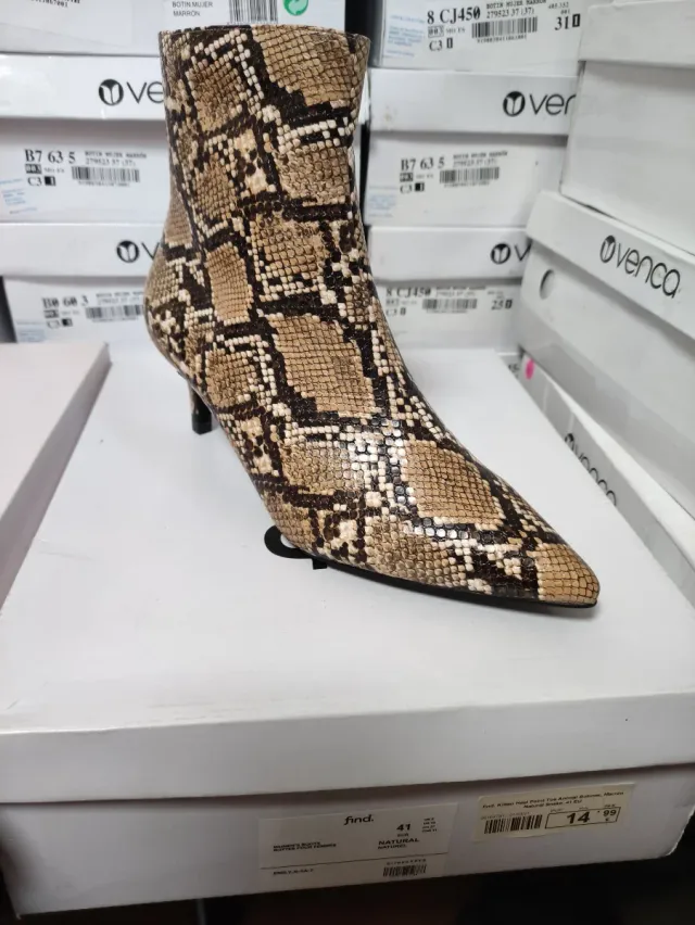 Botín Marrón Animal Print Talla 41