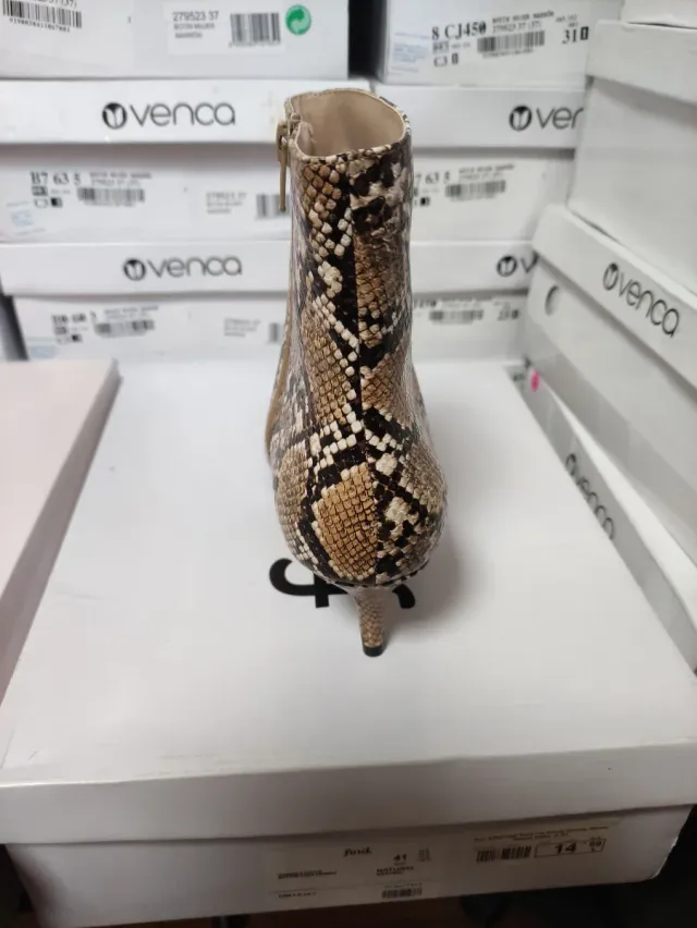 Botín Marrón Animal Print Talla 41