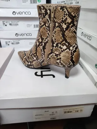 Botín Marrón Animal Print Talla 41