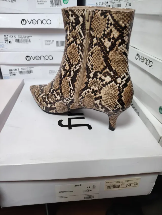 Botín Marrón Animal Print Talla 41