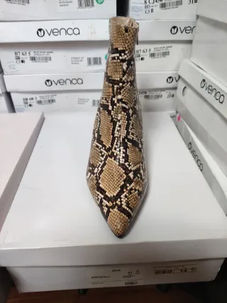 Botín Marrón Animal Print Talla 41