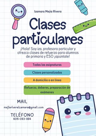 Clases particulares y refuerzo