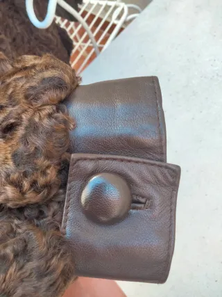 Abrigo de astracán marrón