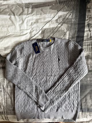 Jersey Polo Ralph Lauren Gris Talla M