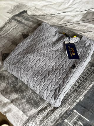 Jersey Polo Ralph Lauren Gris Talla M