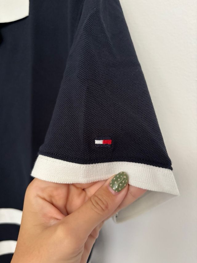 Polo Tommy Hilfiger Rayas Azul Rojo Blanco