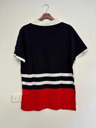 Polo Tommy Hilfiger Rayas Azul Rojo Blanco