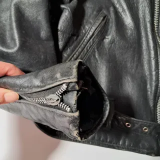 Chiodo Schott Nero Pelle