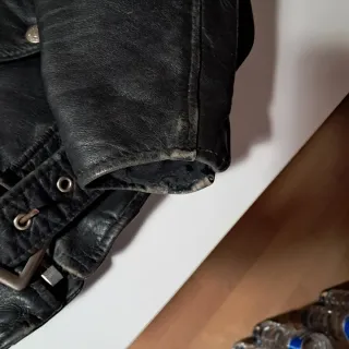 Chiodo Schott Nero Pelle