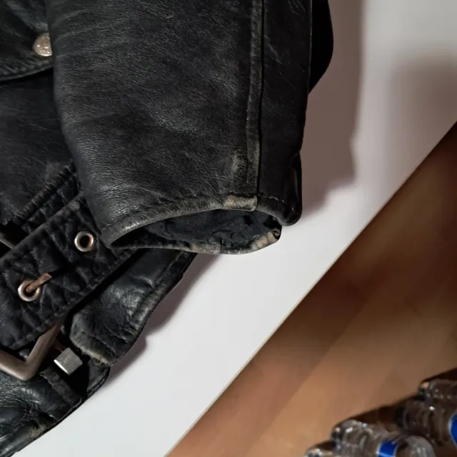 Chiodo Schott Nero Pelle